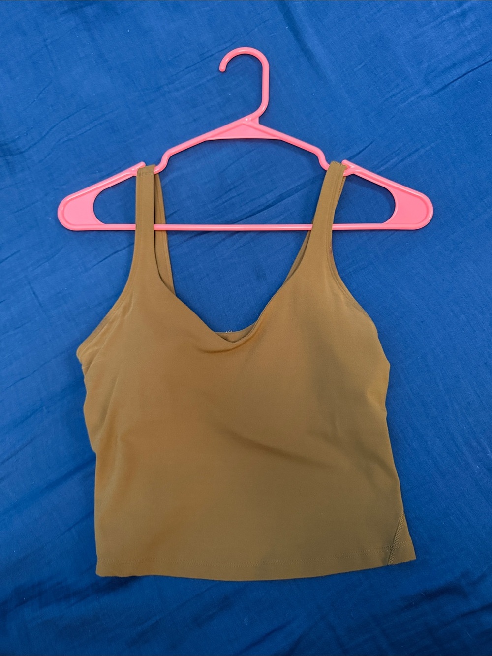 lululemon athletica Olive Cropped Tank Top